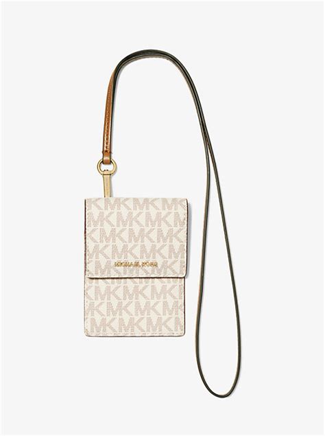 michael kors wallet on a lanyard|Jet Set Travel Logo Card Case Lanyard .